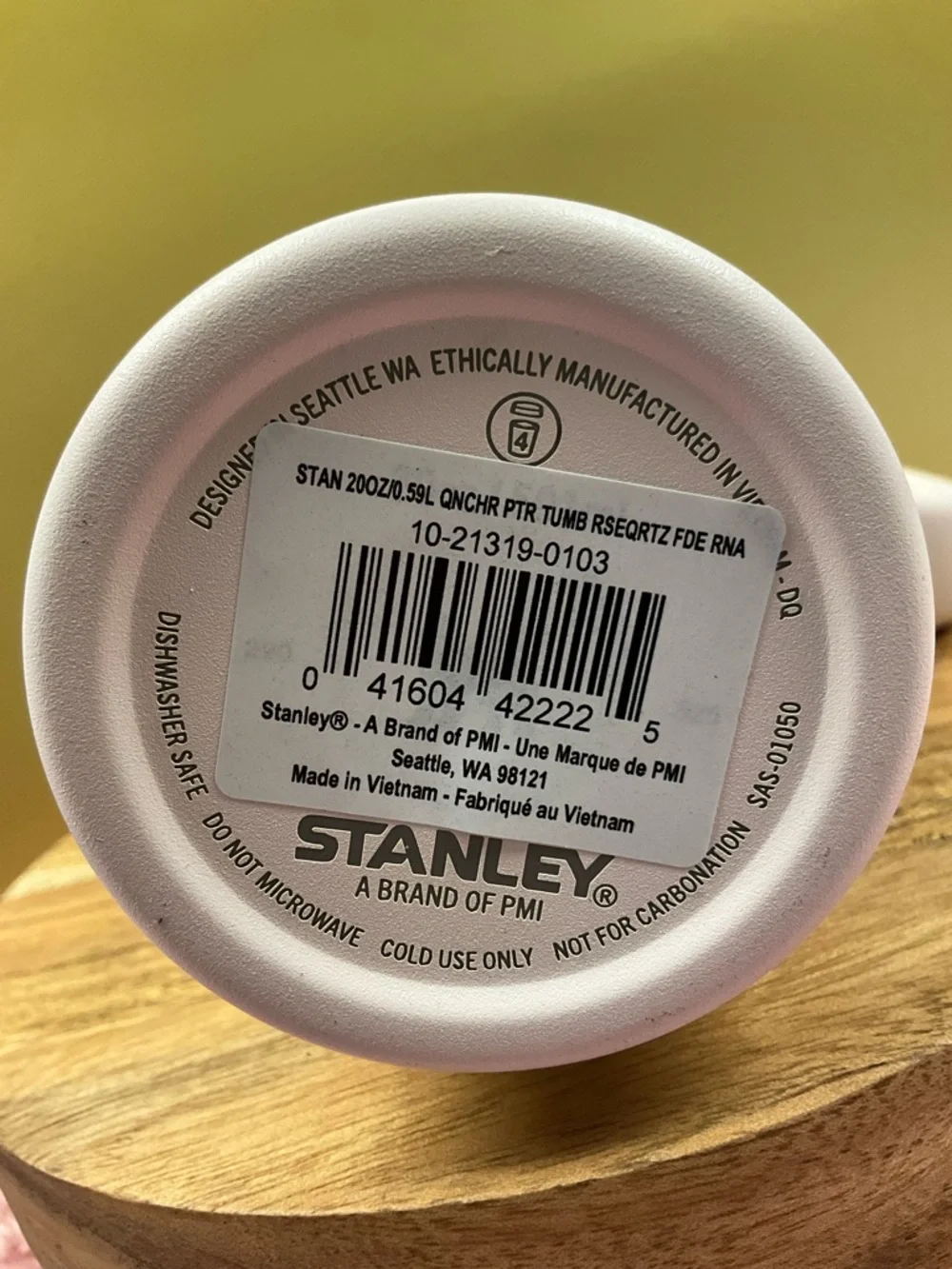 Stanley Pink Insulated Tumbler with Handle and Straw Lid - Picture 3 of 7